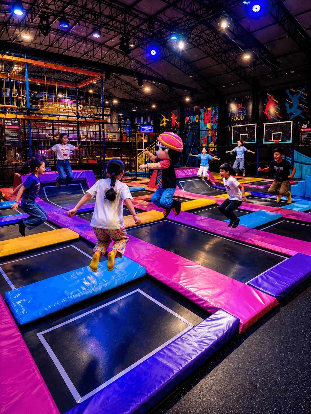 Enjoy high-energy group activities.